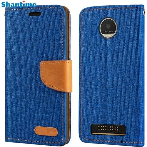 Oxford Leather Wallet Case For Motorola Moto Z Play With Soft TPU Back Cover Magnet Flip Case For Motorola Moto Z Play