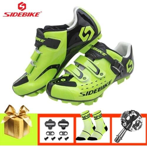 SIDEBIKE spd shoes mtb cycling sneakers self-locking breathable mountain bike shoes professional pedals bicycle riding shoes