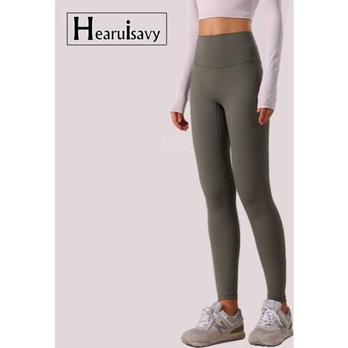 High Waist Tummy Control Workout Leggings Naked Feel Gym Yoga Pants Women Squatproof Sport Tights Four Way Stretchy Legging
