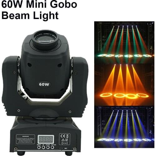 Mini Spot 60W LED Moving Head Light with Gobos Plate and Color Plate, High Brightness 60W Mini Led Moving Head Light DMX512