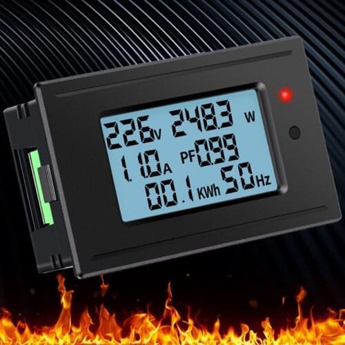 6-in-1 Multi-function Intelligent Household AC Digital Display Voltmeter Voltage Panel Meter For Electromobile Dropshipping