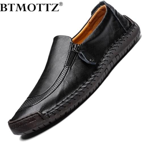 2020 Men Shoes Casual Genuine Leather Mens Loafers Moccasins Handmade Slip on Driving Shoes Classical Chaussure Homme Size 38-48