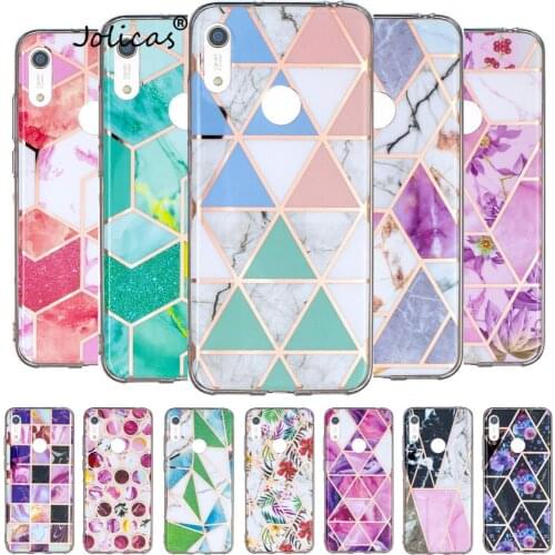 Geometric Shape Plastic Cases For Huawei Y6 Prime 2019 Carcaso Huawei coque Y6 Enjoy 9 Y7 Prime Honor 8S 8A Y5 Soft TPU Shell