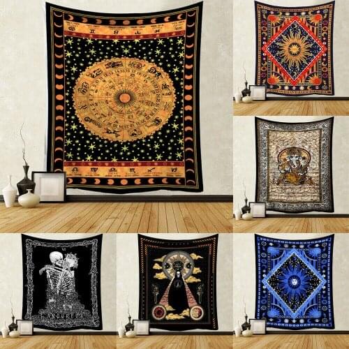 Tapestry Wall Hanging Polyester Mandala Pattern Blanket Tapestry Home Decor