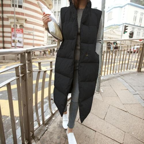 New Womens Parkas Winter Jacket Women Plus Size Outwear Long Parka vest Cotton Padded Overcoat Casual Oversize Coat Female