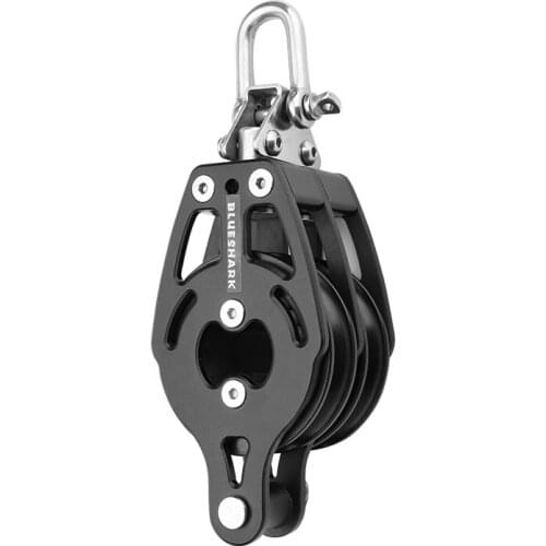 Sailboat Hardware 57 mm 2 1/4 Inch Aluminum Double Becket Block 2314