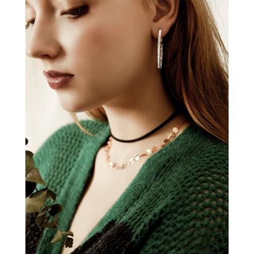 Wholsale 1Pair real g old plated 30-80mm Fashion Elegant Round Crystal Big huge Hoop Earrings Women Party Earrings Women Jewelry