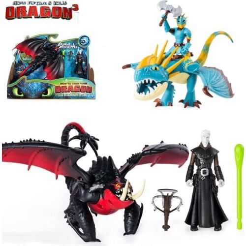 Genuine How to Train Your Dragon 3 Hiccup & toothless/light fury astrid & stormfly Snotout &Hookfang Grimmel Children toy