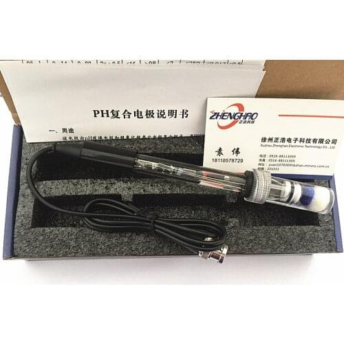 Promotional laboratory glass composite PH electrode / strong acid and alkali resistant electrode / quality assurance / Invoicing