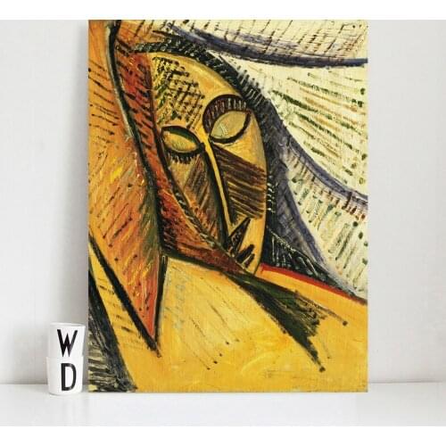 Sleeping Woman By Picasso Abstract Art Canvas Poster Painting Oil Wall Picture Print Modern Home Bedroom Decoration Framework HD