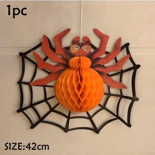Halloween 2021 Decor Horrible Paper Spider Decor 3 Styles Trick Or Track Door Decor Kids Favor Happy Halloween Party Wall Decor