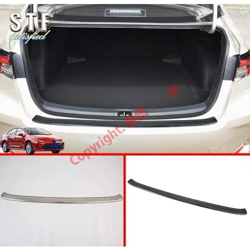 Stainless Steel Rear Bumper Protection Outside Trunk Sill Decorative Plate Pedal For Toyota Corolla E210 Sedan 2019 2020