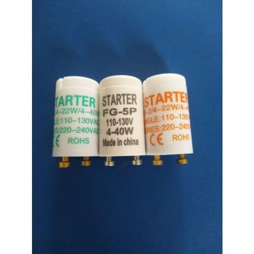 10pcs/lot Factory direct Sale 110V-130V starter Mosquito lamp Fuse starter FG-5P For Mosquito Lamps 4-40W CE ROHS