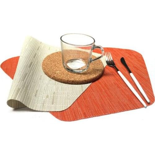 Fan-shaped Dining Table Mat New PVC Insulation Placemats Environmental Protection Table Mats Kitchen Accessories
