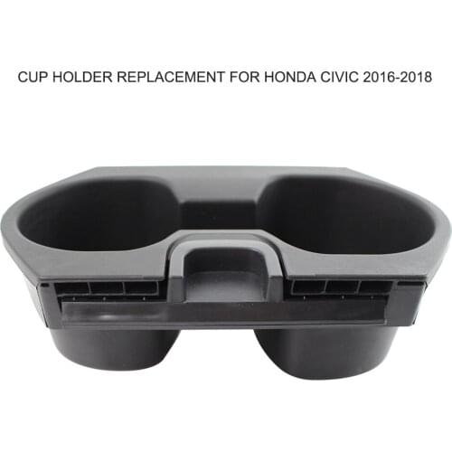 Car Cup Holder Assembly Genuine Center Console Front Seat Organizer Mobile Phone Holder for Honda Civic 2016-2018