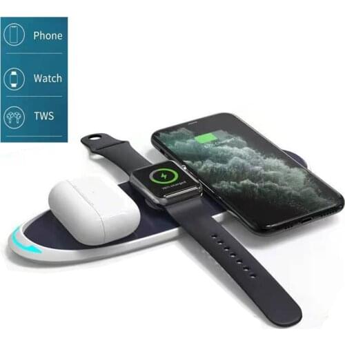 3 In One Wireless Charger 10W Fast Charge Multi-Function Charger For Apple Mobile Phone Watch Headset IWatch/Airpods/iPhoneXS