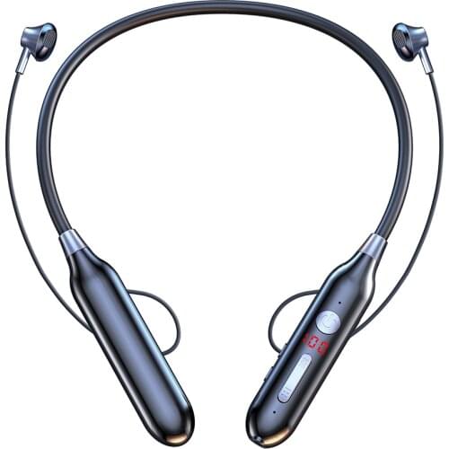 100 Hours Wireless Bluetooth-Compatible Earphone Magnetic Suction HiFi Sound Stereo Headset Wireless Sports Earbud with HD Mic