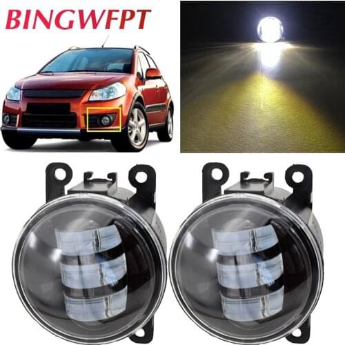 BINGWFPT For SUZUKI SX4 GY Hatchback 2006-2014 Car Fog Light High Bright LED Fog Lamp Daytime Running Light 12V 2pcs