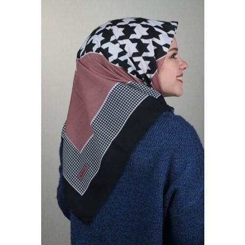 BONJELA PATTERNED COTON SCARF-DESEN-60-RENK-08