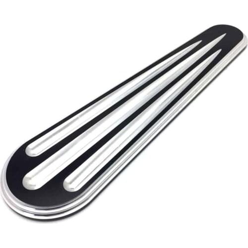 Motorcycle Black Aluminum Track Dash Insert Cover For Harley Road Street Glide 2008-2017