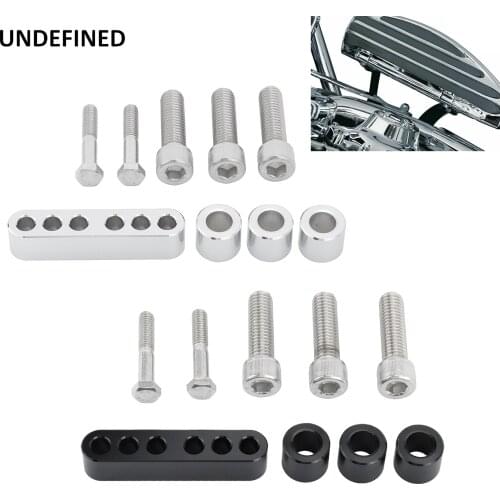 Driver Floorboard Extension Kit 3/4" Bagger Foot Pegs Support Spacer for Harley Touring Electra Street Glide Road King 1992-2008