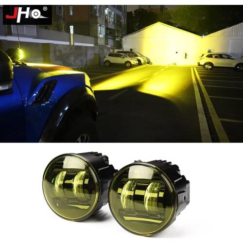 JHO 40W Golden Color Offroad Mount Bracket A Pillar LED Light Kit For Ford F150 RAPTOR 2017-2020 2019 2018 XLT Car Accessories