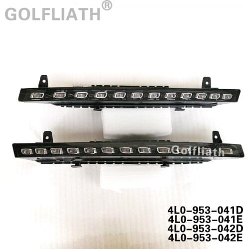 LEFT Rotary Marker Light Assembly 4L0953041D 4L0953042D 12 LED Turn Signal Light for Q7 front bumper 2010-2015