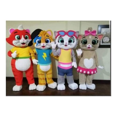 Hot Sale New Custom Made cat mascot costume cats Mascot Costume For Adult Free Shipping