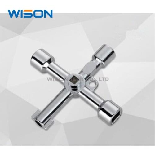 Multifunctional train triangle key elevator key electric control cabinet faucet key electric box subway key