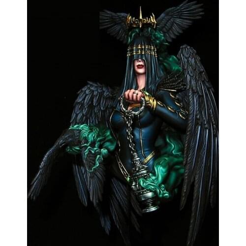 1/10 Resin Model bust GK Raven Queen Fantasy theme Unassembled and unpainted kit