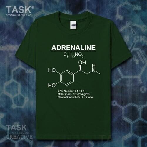 Adrenaline Molecular Formula Chemistry Subject fans fitness clothes Short sleeve t-shirt new Tops t shirt mens summer Fashion 01