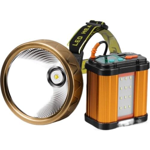 P90 headlight glare charging super bright long-range night fishing head-mounted high-power long life xenon lamp