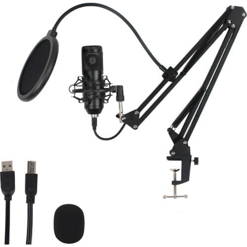 Professional BM 800 USB Microphone Condenser Karaoke Sound Recording Studio Microphone For PC