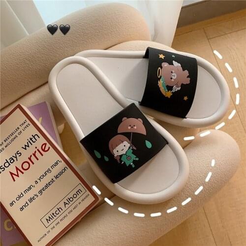 Summer Slides Cartoon Women Slippers Cute Animal Dog Sheep Home Slip on Slide Sandals Shoes Bothe Flip Flops Zapatillas TX275