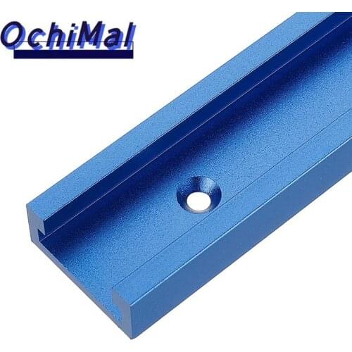 Blue 100-1200mm T-slot T-track Miter Track Jig Fixture Slot 30x12.8mm For Table Saw Router Table Woodworking Tool