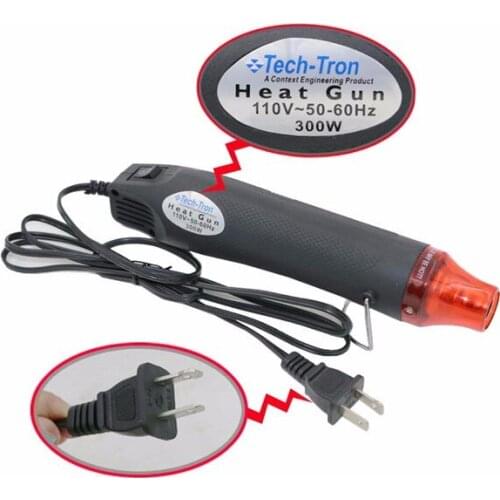 110V 300W DIY Electric Heat Shrink Gun Power Tool Hot Air Temperature Gun with Supporting Seat
