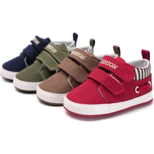 Spring Baby Boys Buckle Strap Shoes Indoor Shoes Soft Sole Bottom Shoes Crib Shoes Autumn First Walkers
