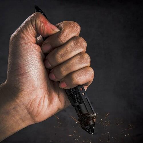 Outdoor Portable Self Defense Tactical Pen II Tungsten Dteel Head Multipurpose Stinger Anti-skid Emergency Glass Breaker