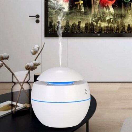 130ML USB Ultrasonic Air Aroma Humidifier Color LED Lights Electric Aromatherapy Essential Oil Aroma Diffuse For Home Office