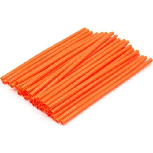 Uxcell 17cm Orange Motorcycle Wheel Rim Spoke Tube Reflector Reflective Strips 36Pcs