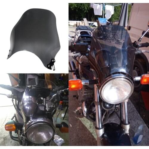 Wind Screen Motorcycle Windshield Windscreen For Yamaha XJR 400 1200 1300 XJR400 XJR1200 XJR1300 Dark Grey Clear