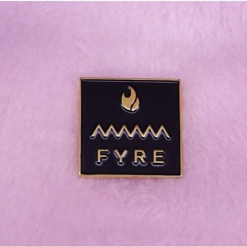 Fyre festival badge music disaster parody jewelry
