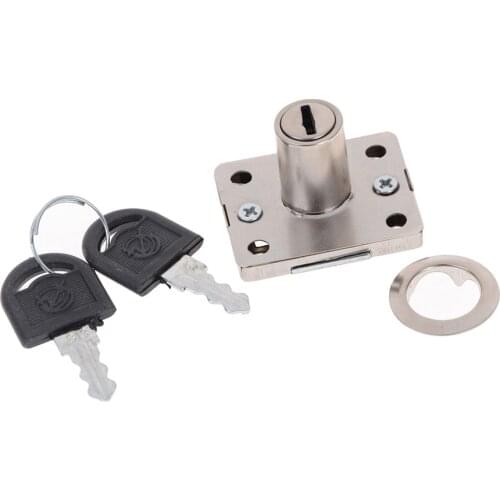 Desk Drawer Lock Wardrobe Locks Cabinet Locks Furniture Cam Locks Cold Rolled Steel Zinc Alloy Cabinet Locker with 2 Key