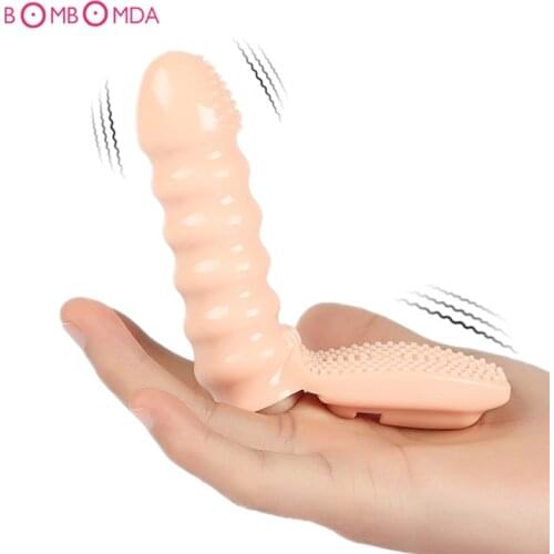 Finger Dildo Vibrator Sex Toys for Adults Women Vibrating Finger G-spot Clitoris Stimulator Vagina Massager Female Masturbator