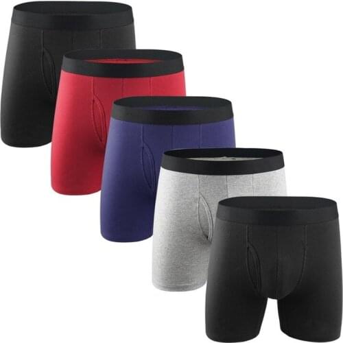 1/8PCS Men Boxer Shorts Cotton Breathable Underwear Causal Sports Fitness Boxershorts Male Trunks Slip Homme Panties Plus Size