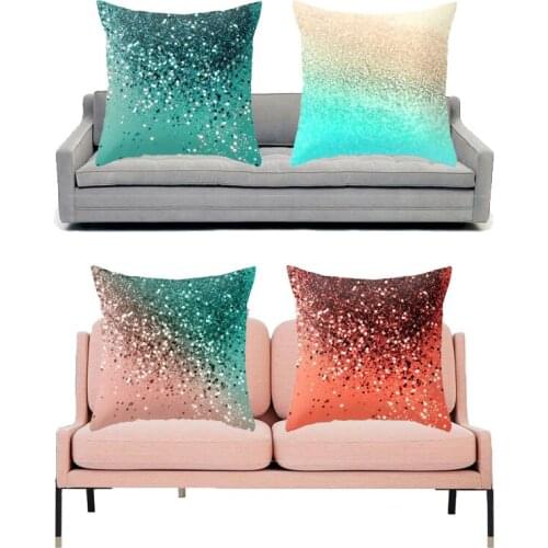 1pcs 45cm*45cm Gradient pillowcase Pillow Decorative Pillows For Sofa Car Home Decorative Pillowcases Polyester Throw Pillows