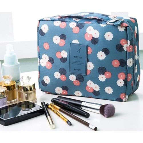 1PCs Women Cosmetic Bag Make Up Bag Organizer Cases Travel Cosmetic Case Storage Toiletry Bag Toiletry Kit Storage Big Capacity