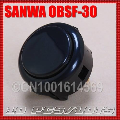 10pcs/set Sanwa Buttons Arcade Push Buttons With Micro Switch For Mini Arcade Machines & Arcade FightStick Tournament 7 Color