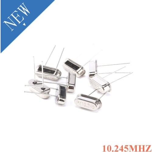 10pcs/lot 10.245MHz HC-49S Crystal Oscillator 10.245 MHz 10.245M Hz Mini Passive Resonator Quartz Crystal HC 49S