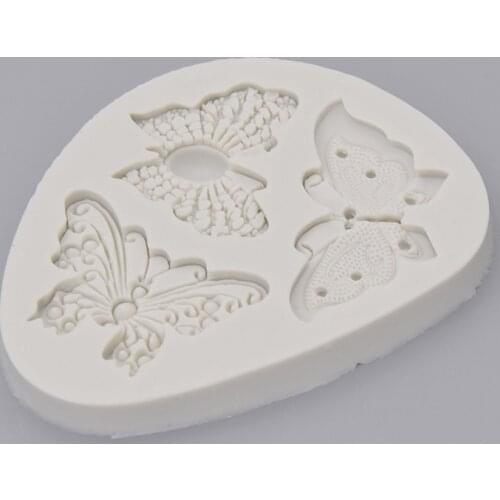 3D Butterfly Silicone Mold Polymer Clay For DIY Wall Panel Craft Animals Polymer Clay Moulds Decorating Tools